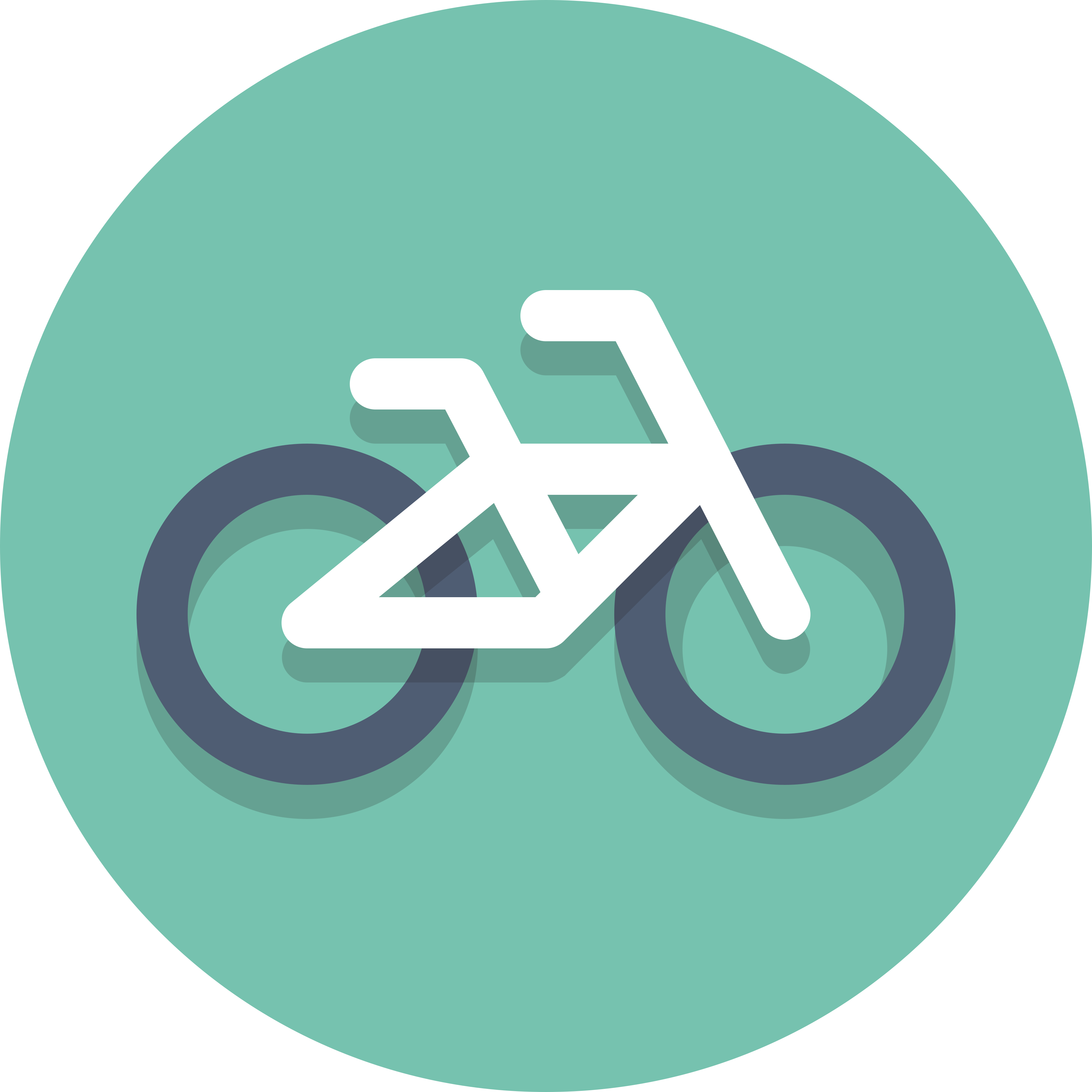 Bike route mark